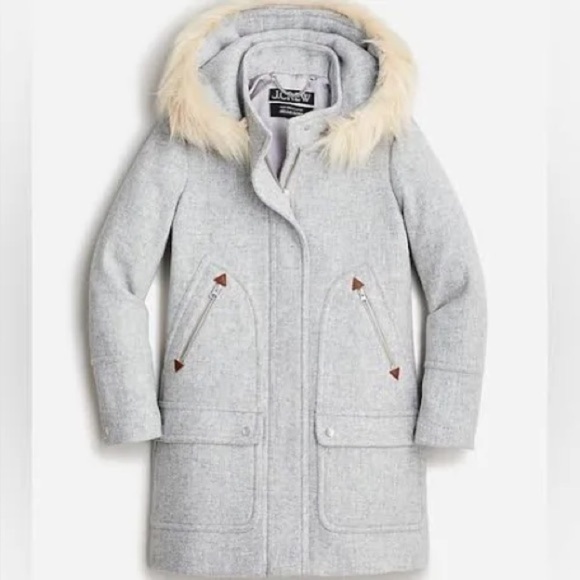 J Crew Chateau parka in Italian stadium-cloth wool J8369 - Picture 1 of 3